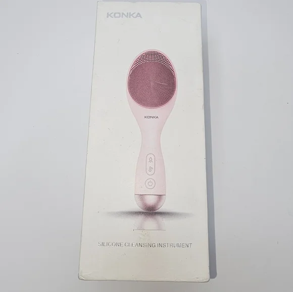 NEW Konka Silicone Cleansing Instrument Pink Red Light - Picture 5 of 16